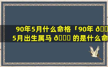 90年5月什么命格「90年 🐧 5月出生属马 🐅 的是什么命」